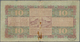 Delcampe - Netherlands Indies / Niederländisch Indien: Set Of 3 Notes Containing 10 Gulden 1930 P. 70, 5 Gulden - Indes Neerlandesas