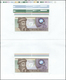 Testbanknoten: 3 Rare Testnote Sheets From De La Rue Giori S.A. With Portrait Of Johannes Gutenberg - Specimen