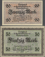 Deutschland - Nebengebiete Deutsches Reich: Memelgebiet, Lot Mit 11 Banknoten, Dabei 2 X 50 Pfennig, - Altri & Non Classificati