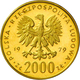 Polen - Anlagegold: 2000 Zlotych 1979, Lot 2 Goldmünzen: Mikolaj Kopernik, KM# Y106, 8,0 G, 900/1000 - Polen