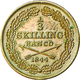 Schweden: Oscar I. 1844-1859: 1/3 Skilling Banco 1844, KM# 657, Erster Jahrgang !, Bankfrisch. - Zweden