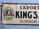 BRASSERIE BIÈRE « KING’S STOUT »Export Beer Supérieur Quality ( Affiche Ancienne 1929) 29,5 X 83 Cm... - Affiches