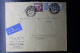Palestine: 1945 Air Letter Jerusalem, Double Ring Cancels  Mixed Stamps. - Palestine