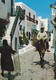 Postcard Crete Man On Donkey In Street 1988 Stamp My Ref  B23078 - Greece