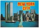 Postcard New York City Twin Towers World Trade Centre Manhattan Skyline Statue Of Liberty My Ref  B23079 - World Trade Center