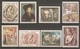 France 1963/71 - Tableaux - Petit Lot De 20 MNH - 2 Séries Complètes 1376/77 (Delacroix) -1586/88A (Seurat/Pasture) - Vrac (max 999 Timbres)