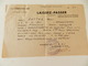 Militaria  - Armentières (59) - 1945  - Laissez-Passer - Cachet Du Commissariat D'Armentières - Documents