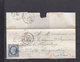 FRANCE 15 OBL PC1977 METZ MOSELLE DERNIER JOUR DU TARIF A 25cm LE 30 JUIN 1854 RARE-SANS COURRIER - 1849-1876: Classic Period