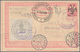 Albanien: 1913. Entire Postcard 20p With Additional Franking 1p Cut (square) To Munich (arrival 25.1 - Albania