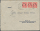 Albanien: 1929, 8 X 5 Q Green Airmail Stamp With Diagonal Ovp "Rep.Shqiptare" Together With 3 X 10 Q - Albania