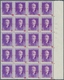 Delcampe - Albanien: 1945, Independent Republic Overprints, 0.30 On 3q. To 3fr. On 1fr., Short Set Of Eight Val - Albanië