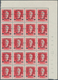 Delcampe - Albanien: 1945, Independent Republic Overprints, 0.30 On 3q. To 3fr. On 1fr., Short Set Of Eight Val - Albanië