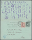 Belgien: 1922, France: Late Usage Of 1896 10/10 C Black On Bluish Sage Postal Stationery Reply Card, - Andere & Zonder Classificatie