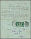 Belgien: 1922, France: Late Usage Of 1896 10/10 C Black On Bluish Sage Postal Stationery Reply Card, - Andere & Zonder Classificatie