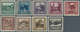 Belgien: 1933, Tuberculose-set Of 7 Values Complete Mint NH, In Addition Austria Set 1923 Buildings - Andere & Zonder Classificatie