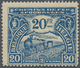 Belgien - Eisenbahnpaketmarken: 1921, Railway Parcel Stamp (‚Mechelen‘ Issue) 20fr. Blue ‚train‘, Mi - Luggage [BA]