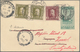 Bosnien Und Herzegowina: 1912-13, Postal Stationery Card 5h., Uprated 1h. Pair And 3h., Used From Sa - Bosnia And Herzegovina