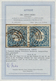 Dänemark: 1852 2 R.B.S. Blue From 2nd (Thiele) Printing, HORIZONTAL PAIR Of Sheet Pos. 93+94, Used A - Nuovi