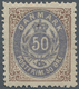 Dänemark: 1875, 50 Öre Violet-blue And Brown, Perf. 14 : 13 1/2, First Printing, Mint With Full Orig - Unused Stamps