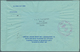 Dänemark - Ganzsachen: 1965 Aerogramme 80 On 60 Ore Ultramarine (Ringstrøm 18, Kessler 20a) Used Reg - Postal Stationery