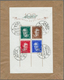 Estland: 1938, Two Souvenir Sheets: Ühisabi (coat Of Arms) On Reverse Of Envelope Oblit. "TALLINN V - Estonia