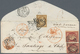 Frankreich: 1851, Ceres 1fr. Carmine (2) And 10c. Bistre, Correct 2.10fr. Rate On Cover To Santiago - Andere & Zonder Classificatie