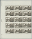 Frankreich: 1941, Definitive Issue 20fr. ‚Fortress Of Aigues-Mortes‘ IMPERFORATE Block Of 15 From Le - Andere & Zonder Classificatie