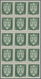 Delcampe - Frankreich: 1942, Coat Of Arms Complete Set Of 12 In Blocks Of 15, Mint Never Hinged, Mi. € 540,-- + - Andere & Zonder Classificatie