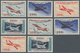 Frankreich: 1954, Airmails, Two Sets Unmounted Mint. Mi. 600,- €. - Altri & Non Classificati