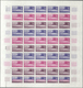 Frankreich: 1961, 2 Colour Proof Sheets Of 50 For The Issue Of "Opening Of The Airport Paris-Orly" W - Andere & Zonder Classificatie