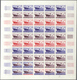 Delcampe - Frankreich: 1962, 3 Different Colour Proof Sheets Of 50 For The Issue Of "Maiden Voyage Of The Passe - Altri & Non Classificati