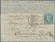 Frankreich - Ballonpost: 1870, 30.10., "LE FULTON", Lettersheet Franked With 20c. Laure, Oblit. GC " - 1960-.... Brieven & Documenten