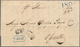 Gibraltar: 1840, Folded Letter With Blue Octogon "P. BRIT" (v.d. Linden No. 2194), Curved "GIBRALTAR - Gibraltar