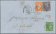 Griechenland: 1871: 5, 10 + 40 L, Tied By "SIRA 24 MART 71" To Letter To Trieste, Arrival On Reverse - Nuovi