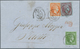 Griechenland: 1871: 5, 10 + 40 L, Tied By "SIRA 24 MART 71" To Letter To Trieste, Arrival On Reverse - Unused Stamps