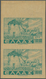 Griechenland: 1944, 2 Mio Dr Blue-green "landscapes", Imperforated Vertical Pair From Upper Sheet Ma - Nuovi