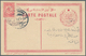 Griechenland - Stempel: 1911, Special Postcard For Sultan's Visit In SALONIKI 20 Pa. Red Affixed And - Marcofilie - EMA (Printer)