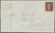 Großbritannien: 1844, Folded Letter Franked With 1 D Red And Clear Strike Of Black Maltese Cross And - Andere & Zonder Classificatie