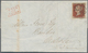 Großbritannien: 1844, Folded Letter Franked With 1 D Red And Clear Strike Of Black Maltese Cross And - Altri & Non Classificati