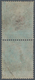 Großbritannien: 1854, 1 D Red-brown, Perf.16, Used Vertical Pair, Strong Vertical Shift Of Perforati - Andere & Zonder Classificatie