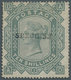 Großbritannien: 1878, QV 10s. Greenish Grey With Maltese Cross Wmk. From Plate 1 Lettered 'D-A' Hand - Other & Unclassified