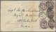 Großbritannien: 1885-86 Two Covers From Abergele, Wales To Captain H.M. Sandback, Royal Artillery In - Altri & Non Classificati