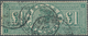 Großbritannien: 1891, QV £1 Green With Wmk. Three Imperial Crowns Lettered 'DI' Used With Three Part - Altri & Non Classificati