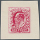 Großbritannien: 1902 King Edward VII, 1d Red ECKERLIN DIE ESSAYS (horizontal Crease Otherwise Fine) - Other & Unclassified