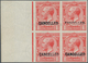 Großbritannien: 1912, 1d. Scarlet, Wm Simple Cypher, Imperforate Left Marginal Block Of Four With "C - Altri & Non Classificati