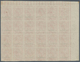 Großbritannien: 1912, 1d. Scarlet, Imperforate Marginal Block Of 24 From The Upper Left Corner Of Th - Andere & Zonder Classificatie