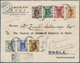 Britische Post In China: 1918/20, Two Registered Merian-covers: KGV 1 C., 2 C., 4 C., 6 C. 8 C., 10 - Andere & Zonder Classificatie