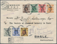 Britische Post In China: 1918/20, Two Registered Merian-covers: KGV 1 C., 2 C., 4 C., 6 C. 8 C., 10 - Other & Unclassified