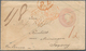 Großbritannien - Ganzsachen: 1846, 1d Pink Postal Stationary Envelope Used From LONDON 21 JA 1846 Vi - Altri & Non Classificati