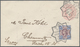Großbritannien - Stempel: 1890, 1 D Rose Pse Uprated With 9 D Dull Purple And Blue, Tied By Commemor - Marcofilie